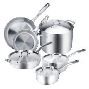 Duxtop cookware set in stainless steel Image
